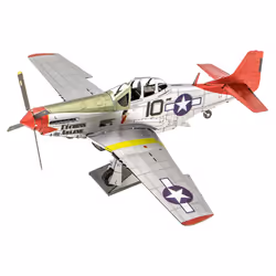 Metal Earth Tuskegee Airmen P-51D Mustang, Fixed-wing aircraft model, Assembly kit, Tuskegee Airmen P-51D Mustang, Any gender ...