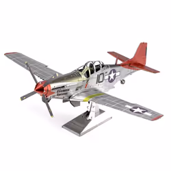 Metal Earth Tuskegee Airmen P-51D Mustang Fixed-wing aircraft model Assembly kit