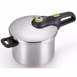 T-fal Ultimate Stainless Steel Pressure Cooker 6.3 Quart Induction Compatible Secure Locking Lid Safe & Easy to Use Cookw ...