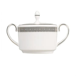Vera Wang for Wedgwood Wang Vera Lace Platinum Covered Sugar  48  White