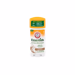 ARM & HAMMER Essentials Deodorant, with Natural Deodorizers, Coconut Geranium, 2.5 OZ