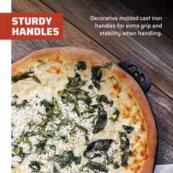 Camp Chef Cast Iron Pizza Pan - Pizza Pan Perfect for Indoor & Outdoor Use - 14""""