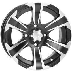 ITP SS312 Alloy Front/Rear Wheel - 12x7 (4+3 offset) 4/156/Black