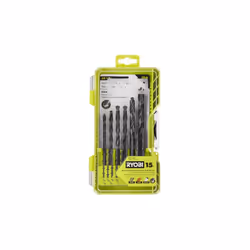 15 PC ROUND SHANK BLACK OXIDE DRILL BIT SET