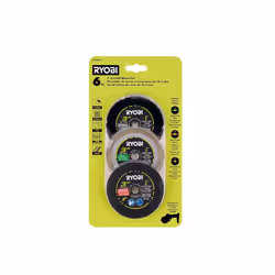 Ryobi 3 in. Carbide Cut Off Wheel Set (6-Piece)