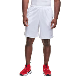 Champion mens 9 Shorts  Mesh Shorts  9  Mesh Basketball Shorts  Mesh Gym running shorts  White-407q88  Large US