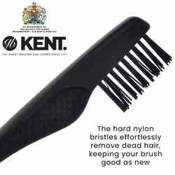 Kent LPC2 Brush Cleaning Rake Tool - Hair and Dandruff Remover for Brushes  Combs  and Grooming Tools