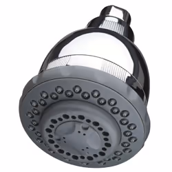 Culligan WSH-C125 Wall-Mounted Filtered Showerhead with Massage  10 000 Gallon  Chrome  8.5""""L x 4.75""""W