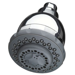 Culligan WSH-C125 Wall-Mounted Filtered Showerhead with Massage  10 000 Gallon  Chrome  8.5""""L x 4.75""""W