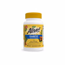 Nature's Way Alive! Diabetic Multivitamin, Alpha Lipoic Acid, High Potency B-Vitamins, Antioxidants, 60 Tablets