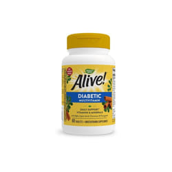 Nature's Way Alive! Diabetic Multivitamin, Alpha Lipoic Acid, High Potency B-Vitamins, Antioxidants, 60 Tablets