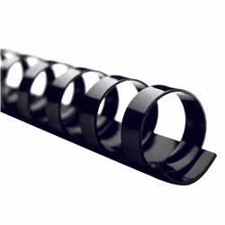 Swingline GBC CombBind Binding Spines, Binding comb, Black, 90 sheets, Plastic, Letter, 1.27 cm