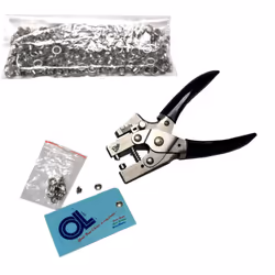 Leather or Paper Hole Punching Pliers with Eyelet Crimping Function wi