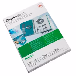 GBC Organise Laminating Pouches 2x125 Micron Gloss A4+ (100) - Additional view 5