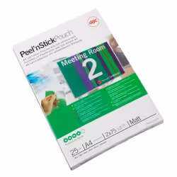 GBC Peel`n Stick Laminating Pouches A4 2x75 Micron Matt (25)