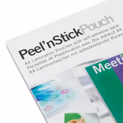 GBC Peel`n Stick Laminating Pouches A4 2x75 Micron Matt (25) - Additional view 4
