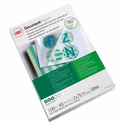 GBC Document Laminating Pouches A3 2x75 Micron Gloss (100) - Additional view 7