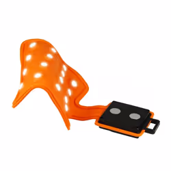 KH Security LED light FLEXI PAD, Universal flashlight, Orange, Silicone, LED, 16 lamp(s), AA