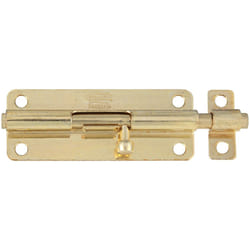 Stanley Hardware S758-340 CD1078 Barrel Bolt in Satin Brass Tone