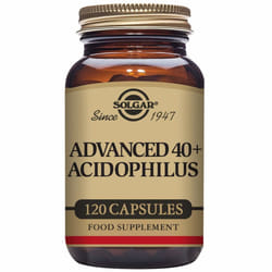 Solgar Advanced 40 Plus Acidophilus Vegetable Capsules - Pack of 120