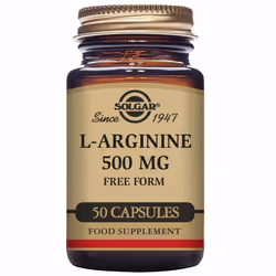 Solgar L-Arginine 500 mg Vegetable Capsules - Pack of 50