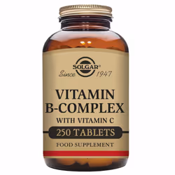 Solgar Vitamin B-Complex with Vitamin C Tablets - Pack of 250