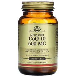 Solgar, Megasorb CoQ-10, 600 mg, 30 Softgels