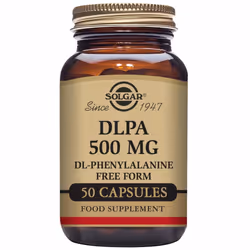 Solgar DLPA 500 mg (DL-Phenylalanine) Vegetable Capsules - Pack of 50
