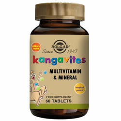 Solgar Kangavites Tropical Punch Multivitamin and Mineral Chewable Tablets - Pack of 60
