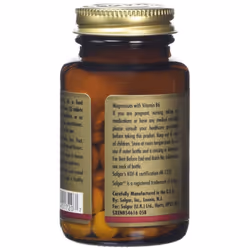 Solgar Magnesium with Vitamin B-6 Tablets - 100 tablets