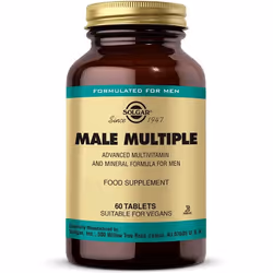 Solgar Male Multiple, Tablet, Vitamin B1, Vitamin B12, Vitamin B2, Vitamin B3, Vitamin B5, Vitamin B6, Vitamin C, Vitamin D,. ...