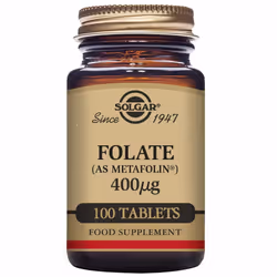 Solgar Folate (as Metafolin®) 400 µg Tablets - Pack of 100