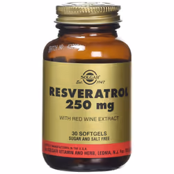 Solgar Resveratrol 250mg Softgels, 30