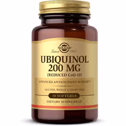 Solgar Ubiquinol 200 mg Reduced CoQ10 30 Softgels Promotes Heart Brain Function Supports Healthy Aging Coenzyme Q10