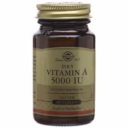 Solgar 5000 IU Dry Vitamin A Tablets - 100 Tablets