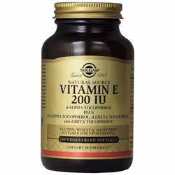 Solgar Vitamin E 134 mg (200 IU) Vegetarian Softgels, 100
