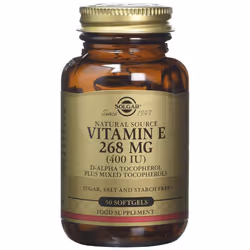 Solgar Vitamin E 268 mg (400 IU) Vegetarian Softgels, 50