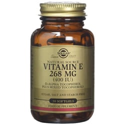 Solgar Vitamin E 268 mg (400 IU) Vegetarian Softgels, 50