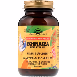 Solgar, Echinacea Herb Extract, 60 Vegetable Capsules