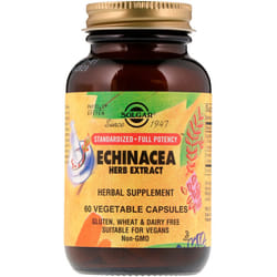 Solgar, Echinacea Herb Extract, 60 Vegetable Capsules