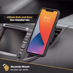 Scosche MAGVM2B-2PKBP0 MagicMount Magnetic Phone Mount for Car Air Vent  Universal Cell Phone Holder for Car Vent Mount  Strong Magnet Hold  Compatibl