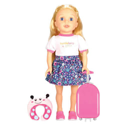 Bumbleberry Girls Travel Set - Brinley  Blonde  15 inches (LT15026)