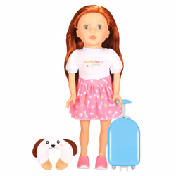Bumbleberry Girls Travel Set - Cassidy  Auburn  15 inches  LT15031