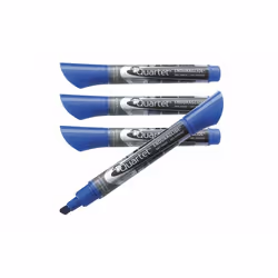 Quartet EnduraGlide, 12 pc(s), Black, Chisel tip, Blue, Bold