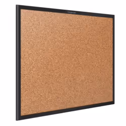 Quartet 2301B, Fixed bulletin board, Brown, Cork, 609 x 457 mm, Aluminium, 609 mm