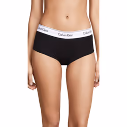 Calvin Klein Women's Modern Cotton Boyshort Panty  Black  Large