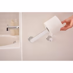 Moen Genta LX Chrome Modern Wall Mount Pivoting Toilet Paper Holder  M