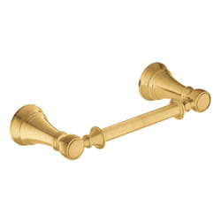 Moen Weymouth Brushed Gold Pivoting Double Post Toilet Paper Holder  Y