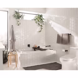 Moen Genta LX Matte Black Modern Wall Mount Pivoting Toilet Paper Hold