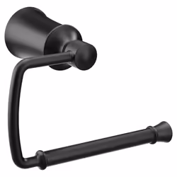 Moen YB2108BL Dartmoor Single Post Toilet Paper Holder Matte Black